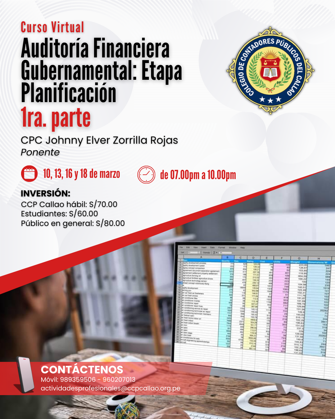 CURSO: ETAPA DE PLANIFICACION EN UNA AUDITORIA FINANCIERA GUBERNAMENTAL - ELABORAR FORMATOS
