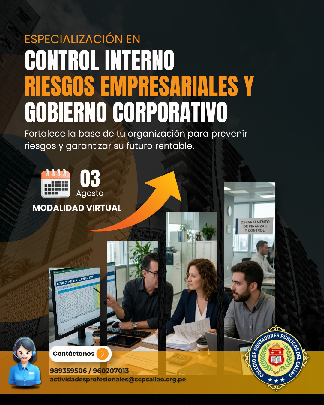 ESPECIALIZACIÓN EN CONTROL INTERNO RIESGOS EMPRESARIALES Y  GOBIERNO CORPORATIVO