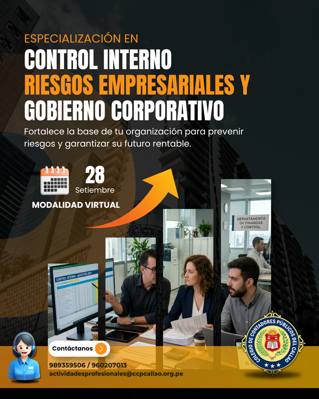 ESPECIALIZACIÓN EN CONTROL INTERNO RIESGOS EMPRESARIALES Y  GOBIERNO CORPORATIVO