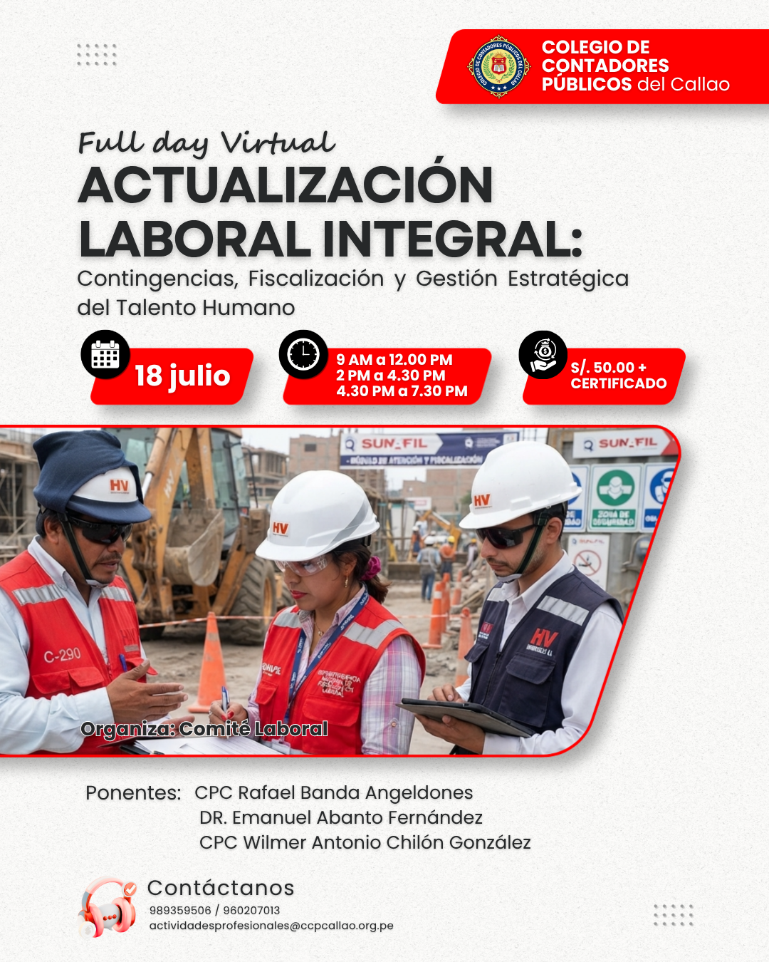 ACTUALIZACIÓN LABORAL INTEGRAL: CONTINGENCIAS, FISCALIZACIÓN Y GESTIÓN ESTRATEGICA DEL TALENTO HUMANO